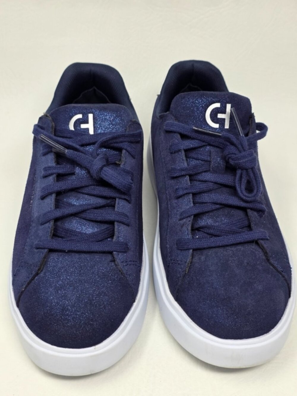 Cole Haan GC Daily Suede Sneaker Navy Blue Crosscourt Women\'s Size 8.5